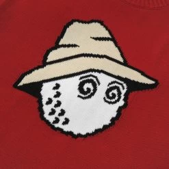 BUCKETS INTARSIA KNIT SWEATER -Golf Essentials Shop BucketsIntarsiaKnitSweaterRed2