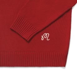 BUCKETS INTARSIA KNIT SWEATER -Golf Essentials Shop BucketsIntarsiaKnitSweaterRed3