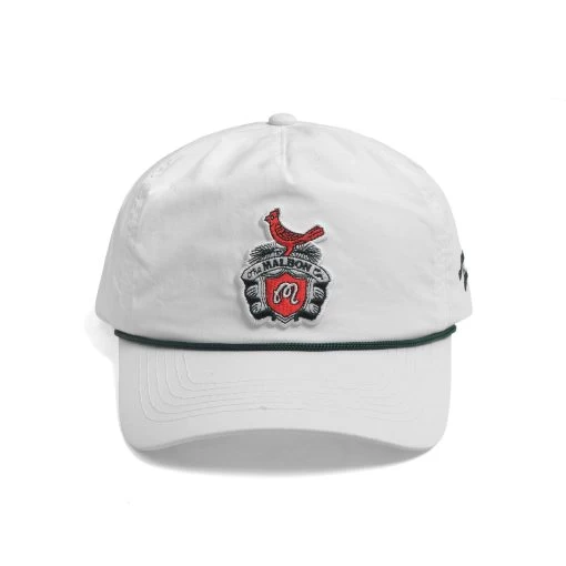 CARDINAL CREST STRUCTURED ROPE HAT -Golf Essentials Shop CardinalCrestNylonRopeHatWhite1