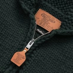 MALBON X KANATA KNITS M SCRIPT JACKET -Golf Essentials Shop M 8492 GRN 2REV