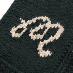 MALBON X KANATA KNITS M SCRIPT JACKET -Golf Essentials Shop M 8492 GRN 3REV