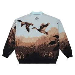 Malbon X 100 Thieves Buckshot Knit LS Polo 9 Malbon X 100 Thieves Buckshot Knit LS Polo -Golf Essentials Shop M 8504 MLT 4