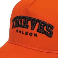 Malbon X 100 Thieves Wrangler Rope Trucker Hat -Golf Essentials Shop M 8511 ORG 2