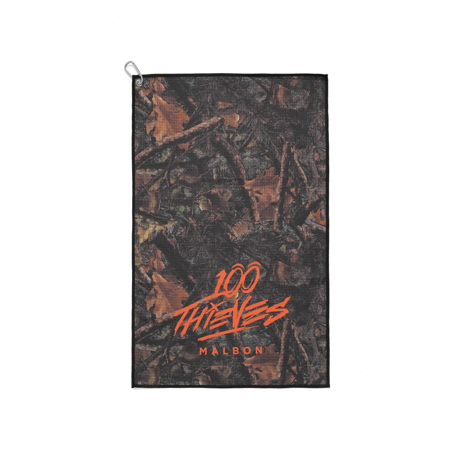 Malbon X 100 Thieves WOODSMAN GOLF TOWEL 1 Malbon X 100 Thieves WOODSMAN GOLF TOWEL