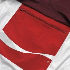 MALBON X COCA-COLA DRD NYLON ANORAK -Golf Essentials Shop M 8520 MAROON 2