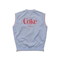 MALBON X COCA-COLA REVERSIBLE NYLON VEST -Golf Essentials Shop M 8522 POWDER NAVY 3