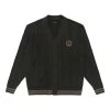 MALBON X BUDWEISER PLAYERS CABLE KNIT CARDIGAN