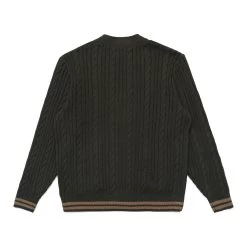 MALBON X BUDWEISER PLAYERS CABLE KNIT CARDIGAN 7 MALBON X BUDWEISER PLAYERS CABLE KNIT CARDIGAN -Golf Essentials Shop M 8575 OLV 3