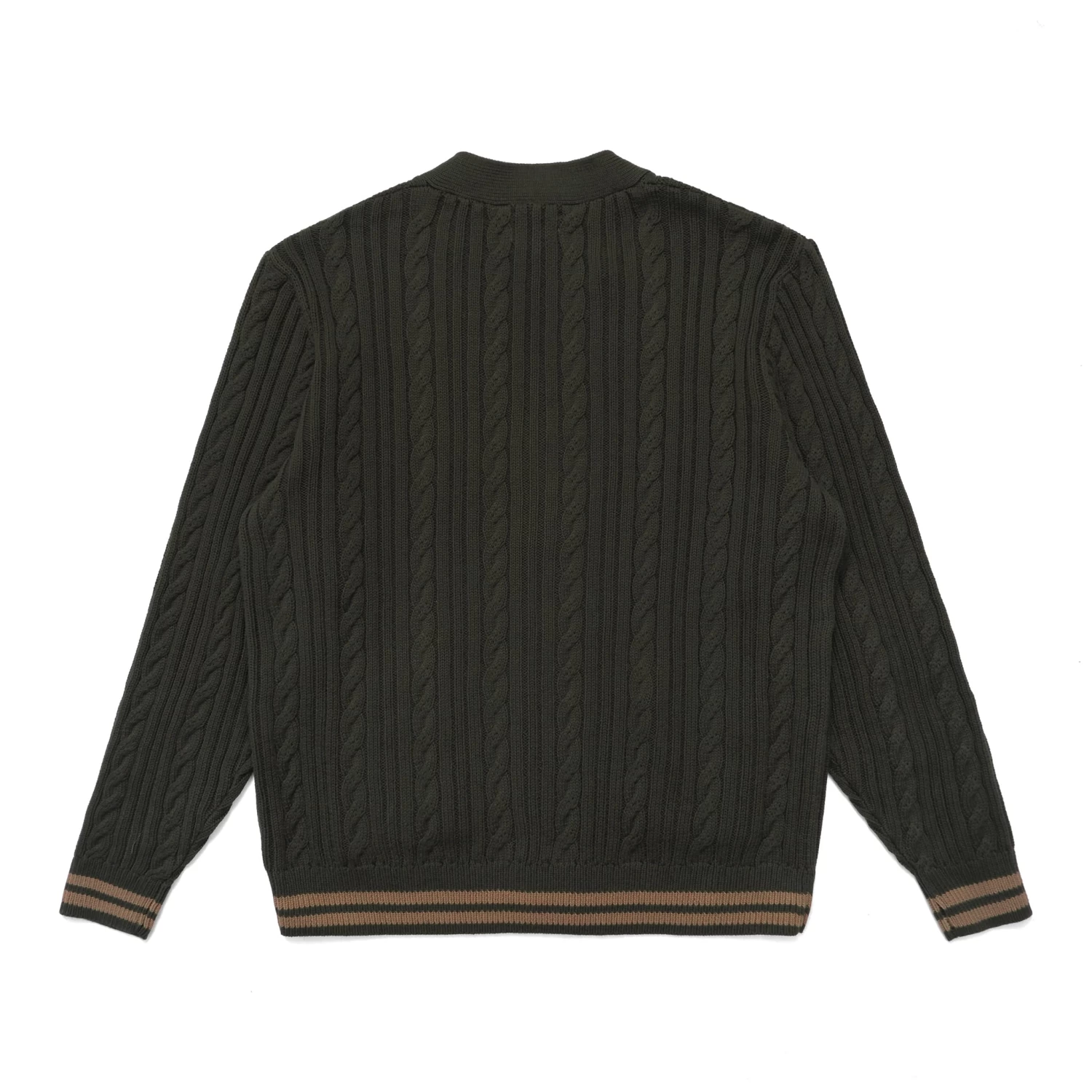 MALBON X BUDWEISER PLAYERS CABLE KNIT CARDIGAN 4 MALBON X BUDWEISER PLAYERS CABLE KNIT CARDIGAN - Image 4