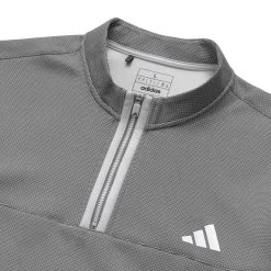 Malbon X Adidas MIRCODOT 1/4 Zip -Golf Essentials Shop M IA4763 WHT GRY DEC23 2