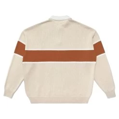 MALBON BLOCK LONG SLEEVE KNIT POLO -Golf Essentials Shop MalbonBlockLSKnitPoloCream3