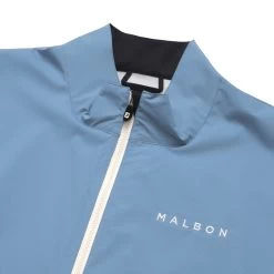 MALBON X FOOTJOY HYDROLITE RAIN JACKET -Golf Essentials Shop MalbonxFootjoyHydroliteJacketBlue2
