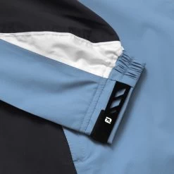 MALBON X FOOTJOY HYDROLITE RAIN JACKET -Golf Essentials Shop MalbonxFootjoyHydroliteJacketBlue3