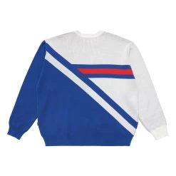 Golf & Ski Intarsia Knit Sweater -Golf Essentials Shop MalbonxGolfSkiKnitCrewneckBlueWhite3