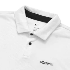 MALBON X NIKE DRI-FIT JACQUARD TOUR POLO -Golf Essentials Shop MalbonxNikeDriFitJacquardTourPoloWhite2