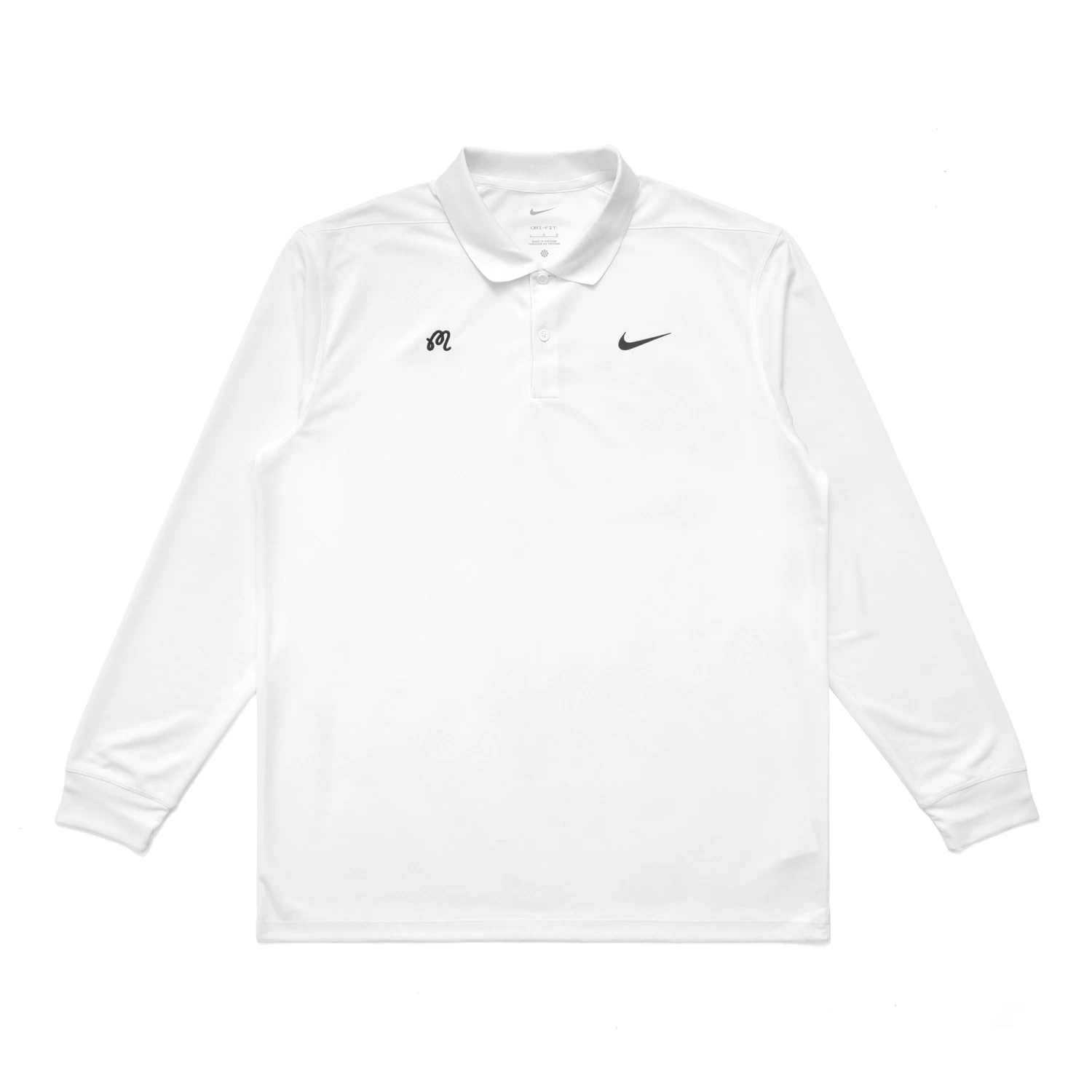 Malbon X Nike Dri-FIT Victory Solid Long Sleeve Polo 1 Malbon X Nike Dri-FIT Victory Solid Long Sleeve Polo
