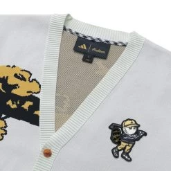 Malbon X Adidas Cardigan -Golf Essentials Shop TM4557S24M JADE OAT 2