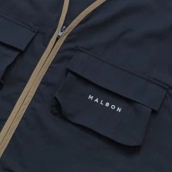 MALBON X THE PLAYERS FISHING VEST -Golf Essentials Shop ThePlayersCottonTwillFishingVestNavy2