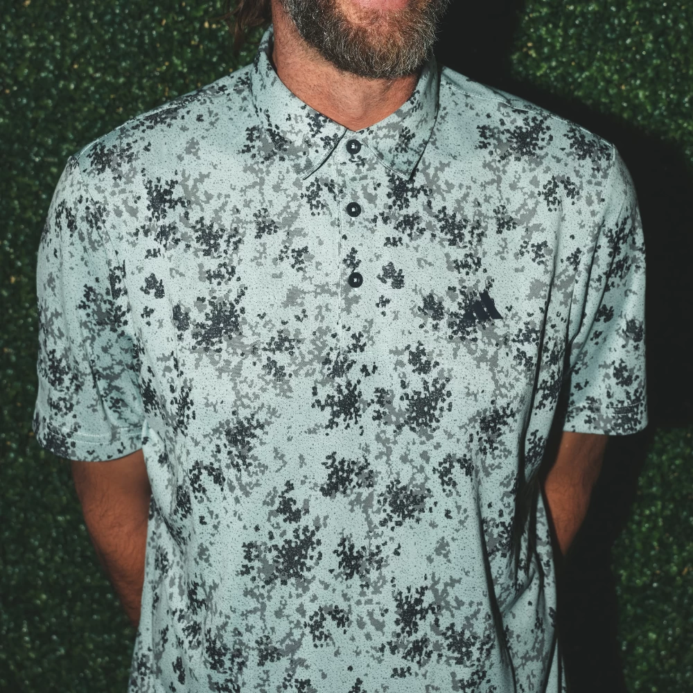 Malbon X Adidas Burst Jacquard Polo 2 Malbon X Adidas Burst Jacquard Polo - Image 2