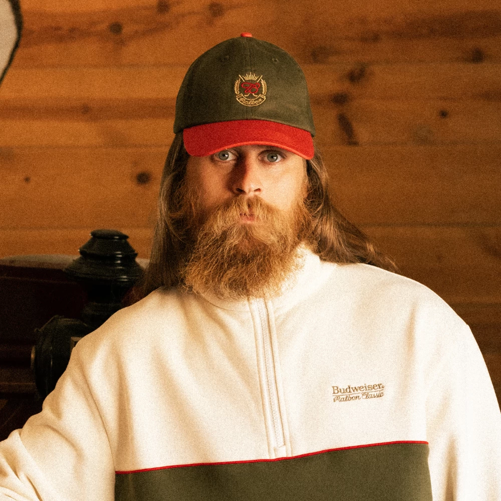 MALBON X BUDWEISER CRESTED STRAPBACK 2 MALBON X BUDWEISER CRESTED STRAPBACK - Image 2