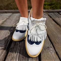 Malbon X Adidas MC87 Spikeless Golf Shoe (Mens Sizing) -Golf Essentials Shop blueshoesw1