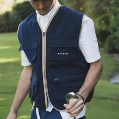MALBON X THE PLAYERS FISHING VEST -Golf Essentials Shop fishingvestblue2
