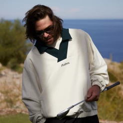 Haider Pullover -Golf Essentials Shop zipwhite1